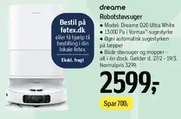Føtex dreame Robotstøvsuger tilbud