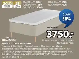 JYSK HORSLA + TOSEN boxmadras tilbud