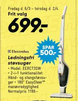 Bilka Ledningsfri støvsuger tilbud