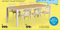 Bilka Carlton havebord tilbud