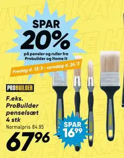 Bilka SPAR. 20% på pensler og ruller fra Probuilder og Home It tilbud