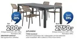 JYSK TYDAL havebord tilbud