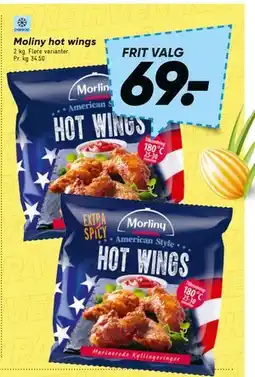 Bilka Moliny hot wings tilbud