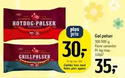 Føtex Gøl pølser tilbud
