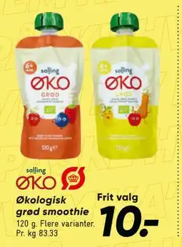 Bilka Økologisk grød smoothie tilbud