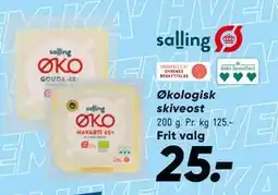 Bilka Økologisk skiveost tilbud