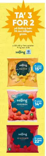 Bilka TA’ 3 FOR 2. på Salling bær. Få den billigste gratis tilbud