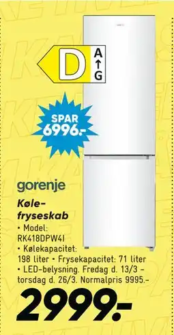 Bilka Kølefryseskab tilbud
