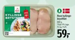 Føtex Rose kyllingebrystfilet tilbud