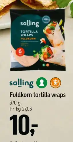 Føtex Fuldkorn tortilla wraps tilbud