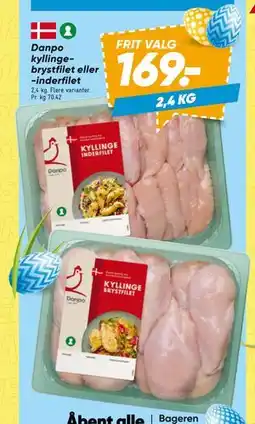 Bilka Danpo kyllingebrystfilet eller- inderfilet tilbud