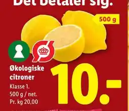 Lidl Økologiske citroner tilbud