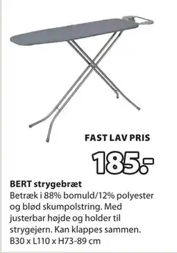 JYSK BERT strygebræt tilbud