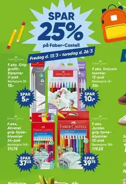 Bilka SPAR 25% på Faber-Castell tilbud