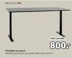 JYSK STAUNING skrivebord tilbud
