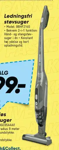 Bilka Ledningsfri støvsuger tilbud