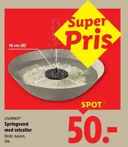 Lidl Springvand med solceller tilbud