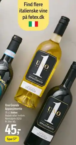 Føtex Uno Grande Appassimento tilbud