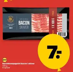 Netto Baconkompagniet bacon i skiver tilbud
