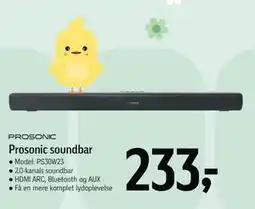 Føtex Prosonic soundbar tilbud