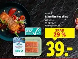 Lidl Laksefilet med skind tilbud