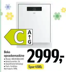 Føtex Beko opvaskemaskine tilbud
