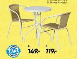 Bilka Skovsø havestol tilbud