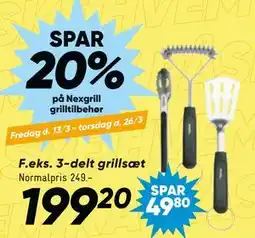 Bilka 3-delt grillsæt tilbud
