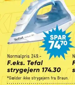 Bilka Tefal strygejern 174.30 tilbud