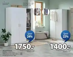 JYSK VIBY garderobeskab tilbud