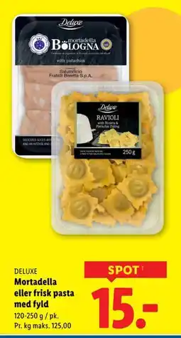 Lidl Mortadella eller frisk pasta med fyld tilbud