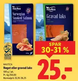 Lidl Røget eller gravad laks tilbud