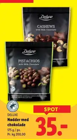Lidl Nødder med chokolade tilbud