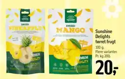 Føtex Sunshine Delights tørret frugt tilbud