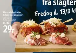 Føtex Mørbrad af gris eller kylling med pikantost tilbud