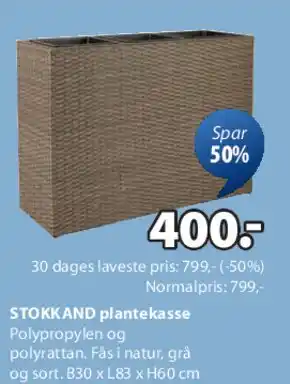 STOKKAND plantekasse