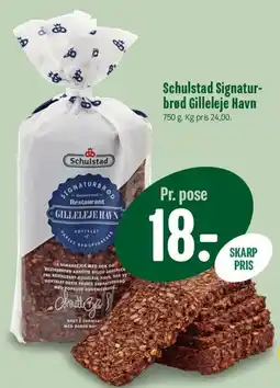 Min Købmand Schulstad Signaturbrød Gilleleje Havn tilbud