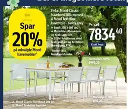 Føtex Spar 20% på udvalgte Mood havemøbler tilbud