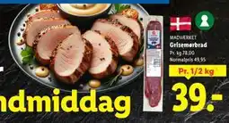 Lidl Grisemørbrad tilbud