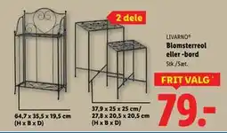 Lidl Blomsterreol eller -bord tilbud