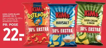 MENY KIMS chips eller snacks tilbud