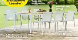 Føtex Mood Texteline havestol tilbud