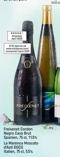 REMA 1000 Freixenet Cordon Negro Cava Brut Spanien, 75 cl, 11.5% tilbud