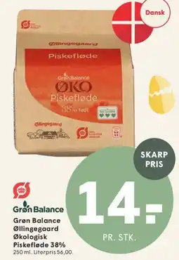 SPAR Grøn Balance Økologisk Piskefløde 38% tilbud