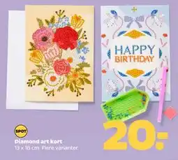 Netto Diamond art kort tilbud