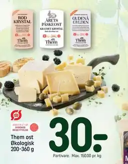 REMA 1000 Them ost Økologisk 200-360 g tilbud