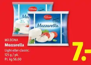 Lidl Mozzarella tilbud