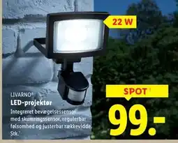 Lidl LED-projektør tilbud