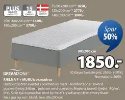 JYSK SUMLEV + EKSO boxmadrass tilbud