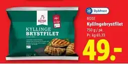 Lidl Kyllingebrystfilet tilbud